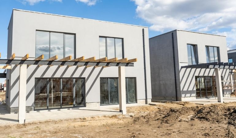 Custom home construction project in Southern California