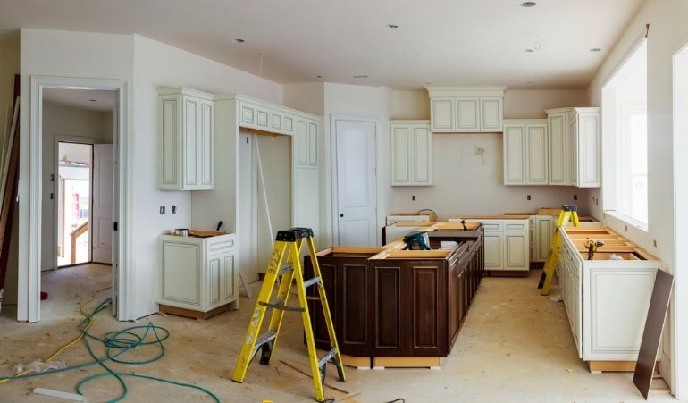 Residential remodeling construction project in Southern California